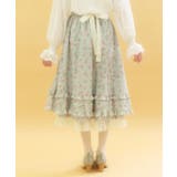 ミニチュアローズ柄スカート | axes femme | 詳細画像3