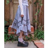 チェックギャザーイレヘムスカート | axes femme | 詳細画像2 