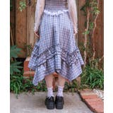 チェックギャザーイレヘムスカート | axes femme | 詳細画像3 
