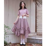 チェックギャザーイレヘムスカート | axes femme | 詳細画像5 