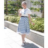 ベルト付きサーキュラースカート | axes femme | 詳細画像12 