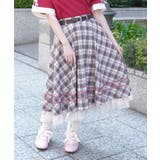 ベルト付きサーキュラースカート | axes femme | 詳細画像4 