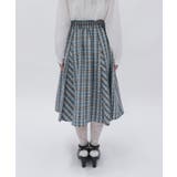 レースアップチェックスカート | axes femme | 詳細画像3 