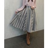 レースアップチェックスカート | axes femme | 詳細画像6 