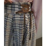 レースアップチェックスカート | axes femme | 詳細画像8 