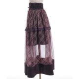 チェックチュールロングスカート | axes femme | 詳細画像19 