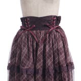 チェックチュールロングスカート | axes femme | 詳細画像23 