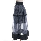 チェックチュールロングスカート | axes femme | 詳細画像27 