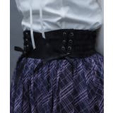 チェックチュールロングスカート | axes femme | 詳細画像5 