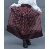 チェックチュールロングスカート | axes femme | 詳細画像8 