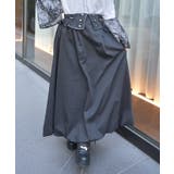 黒 | パイピングバルーンスカート | axes femme