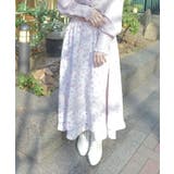 サクラ柄フレアスカート | axes femme | 詳細画像13 