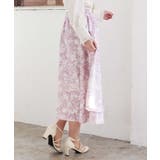 サクラ柄フレアスカート | axes femme | 詳細画像2 