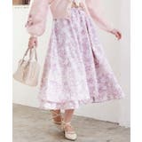 サクラ柄フレアスカート | axes femme | 詳細画像4 