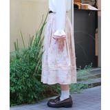 金木犀柄タックスカート | axes femme | 詳細画像2