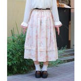 金木犀柄タックスカート | axes femme | 詳細画像3