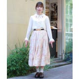 金木犀柄タックスカート | axes femme | 詳細画像4