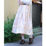 金木犀柄タックスカート | axes femme | 詳細画像7