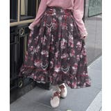 Ｄブラウン | ローズ・オン・フルールスカート | axes femme