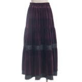 ベロアティアードロングＳＫ | axes femme | 詳細画像19 