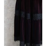 ベロアティアードロングＳＫ | axes femme | 詳細画像4 