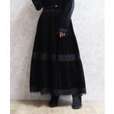 ベロアティアードロングＳＫ | axes femme | 詳細画像5 