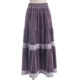 ベロアティアードロングＳＫ | axes femme | 詳細画像9 