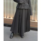 黒 | プリーツ切替スカート | axes femme