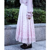桜レース×桜柄スカート | axes femme | 詳細画像2 