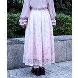 桜レース×桜柄スカート | axes femme | 詳細画像3 