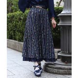 苺柄切替フレアスカート | axes femme | 詳細画像10 