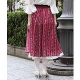 苺柄切替フレアスカート | axes femme | 詳細画像3 