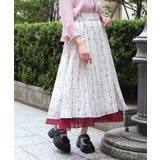 苺柄切替フレアスカート | axes femme | 詳細画像7 