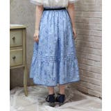 ネモフィラ柄連ボタンスカート | axes femme | 詳細画像3 