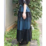 異素材切替ロングスカート | axes femme | 詳細画像8 