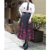 彼岸花柄SK | axes femme | 詳細画像6