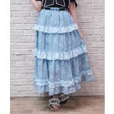 リボン柄シアーチェックスカート | axes femme | 詳細画像1 