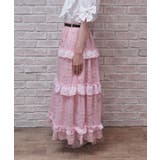 リボン柄シアーチェックスカート | axes femme | 詳細画像3 
