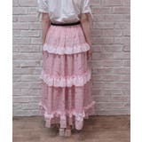 リボン柄シアーチェックスカート | axes femme | 詳細画像4 