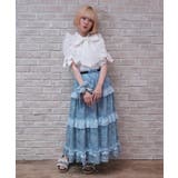 リボン柄シアーチェックスカート | axes femme | 詳細画像9 