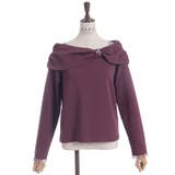 オフショル風リボンカットプルオーバー | axes femme | 詳細画像17 