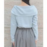 オフショル風リボンカットプルオーバー | axes femme | 詳細画像3 