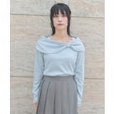 オフショル風リボンカットプルオーバー | axes femme | 詳細画像4 