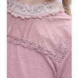 チュールローズレース切替プルオーバー | axes femme | 詳細画像5