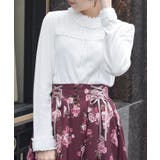 生成り | チュールローズレース切替プルオーバー | axes femme