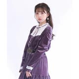 ラベンダー | ブロッキングベロアプルオーバー | axes femme