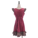 ベロア×チェックフリルOP | axes femme | 詳細画像10