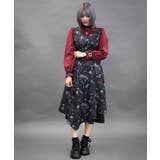 黒 | ナイトメアローズアシメワンピース | axes femme