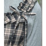 コットンレース使チェックOP | axes femme | 詳細画像9