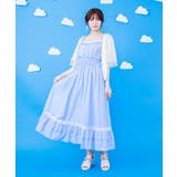 メローフリルストライプジャンパースカート | axes femme | 詳細画像1 